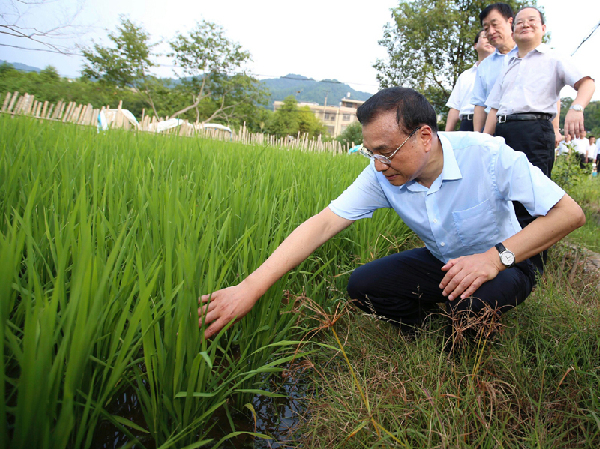 特写：李克强江西考察途中临时停车挂念这件事