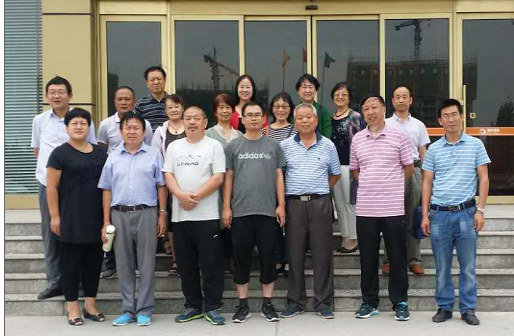 山东聊城市直书画家协会到盖氏邦晔物流园区开展书画交流活动