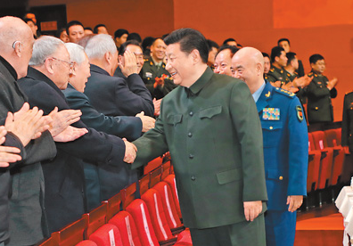 习近平向全军老同志祝贺新春