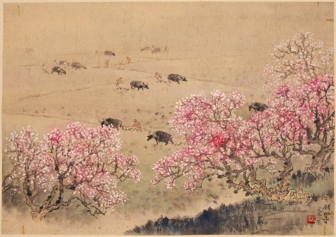 钱松喦在中国的发展
