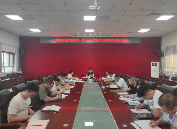七团机关党支部召开党史学习教育 专题组织生活会